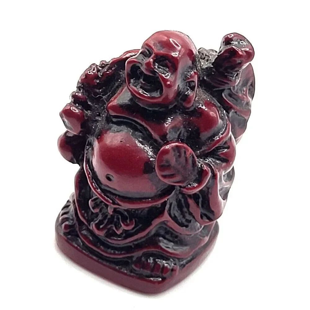 Carved Buddha Figurine 1.25in